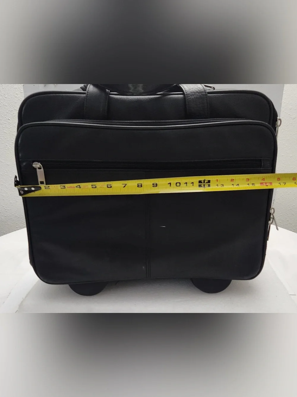 vintage Wilsons Leather rolling laptop briefcase